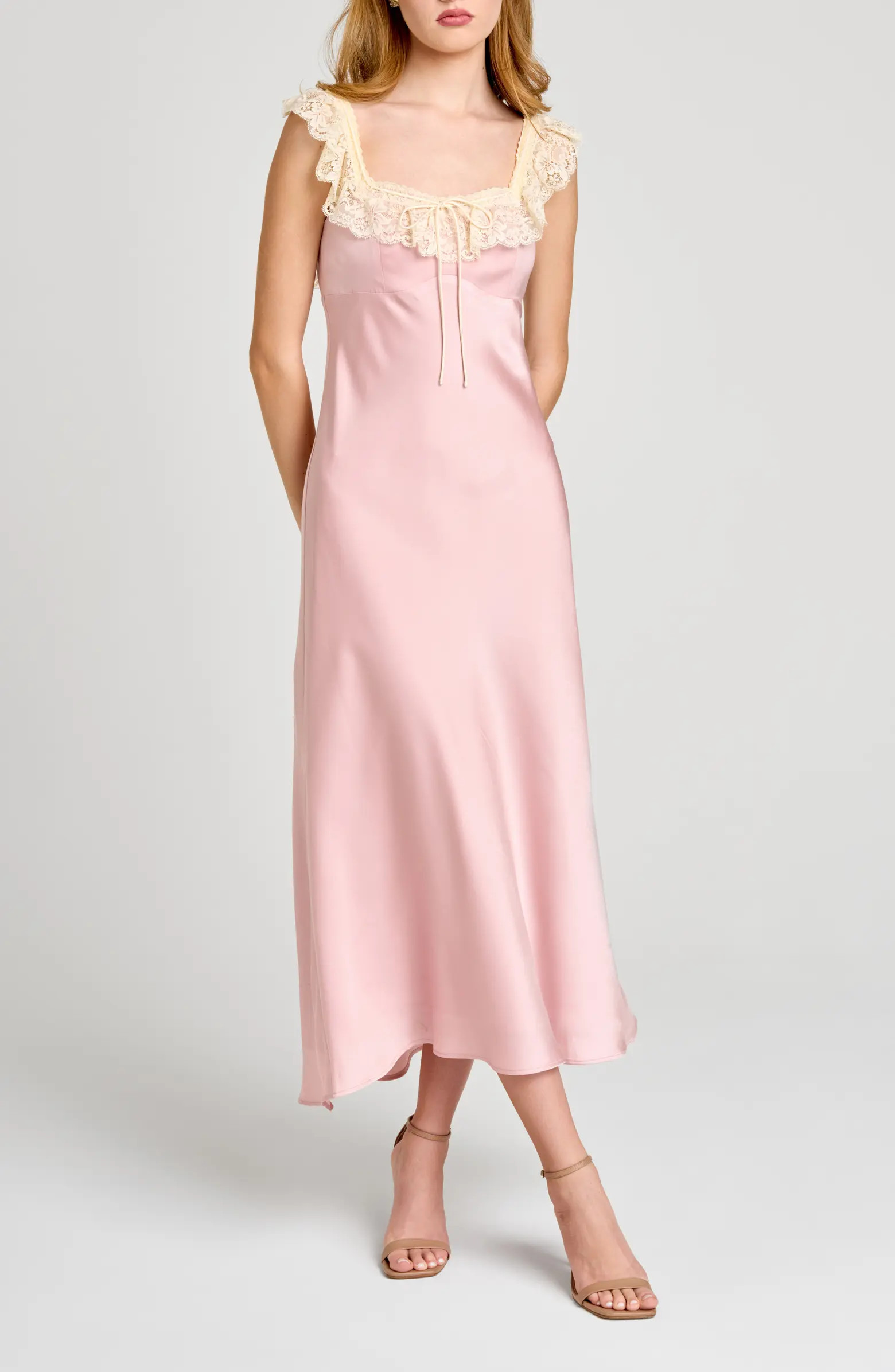 Ella Lace Trim Slipdress | Nordstrom