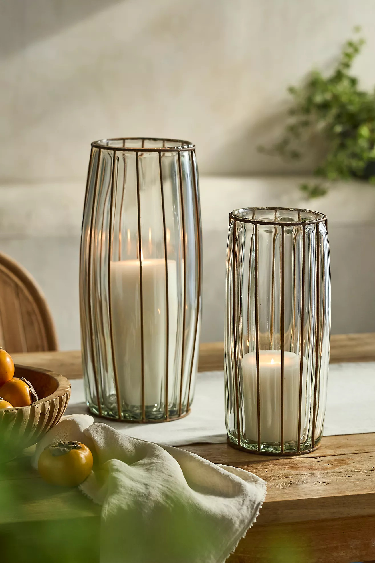 Iron Caged Glass Hurricane | Anthropologie (US)