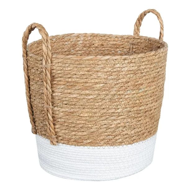 Mainstays Seagrass & Paper Rope Baskets, Set of 2, 12" and 10.25", Storage - Walmart.com | Walmart (US)