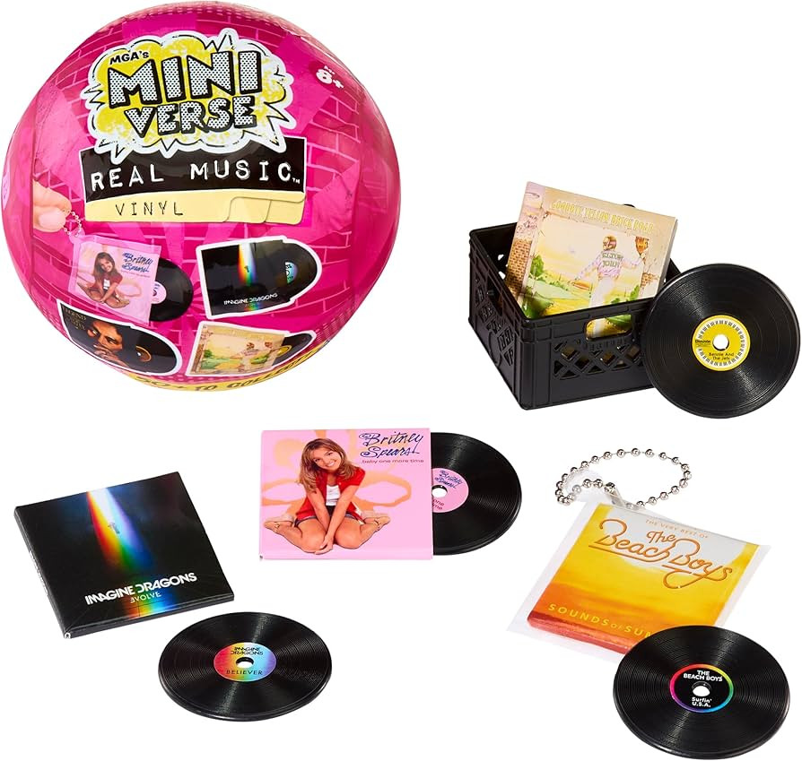 MGA's Miniverse Real Music Vinyl Mystery Blind Packaging, Mini Playable Records, 4 Vinyl Records ... | Amazon (US)