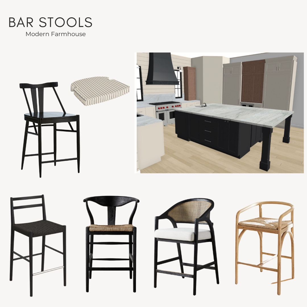 Modern farmhouse barstools. 

#LTKHome #LTKFamily