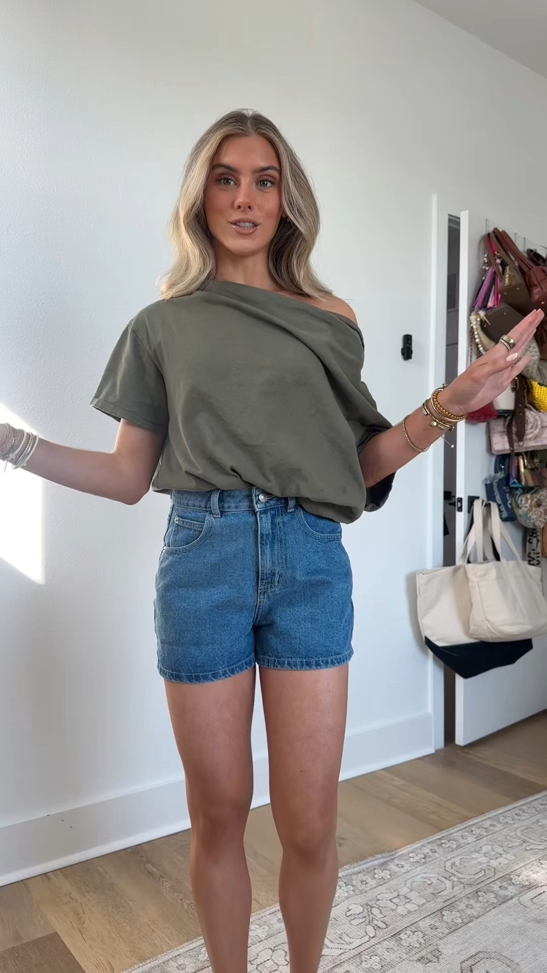@princesspolly-us Tropica Denim Shorts size 2! Denim Shorts, High waisted, 100% cotton, Zip & button fastening, Belt loops at waist, Mid blue wash, Classic five pocket design, Unlined. My top is @nuuds size xs.

#LTKootd #LTKSeasonal #LTKgrwm