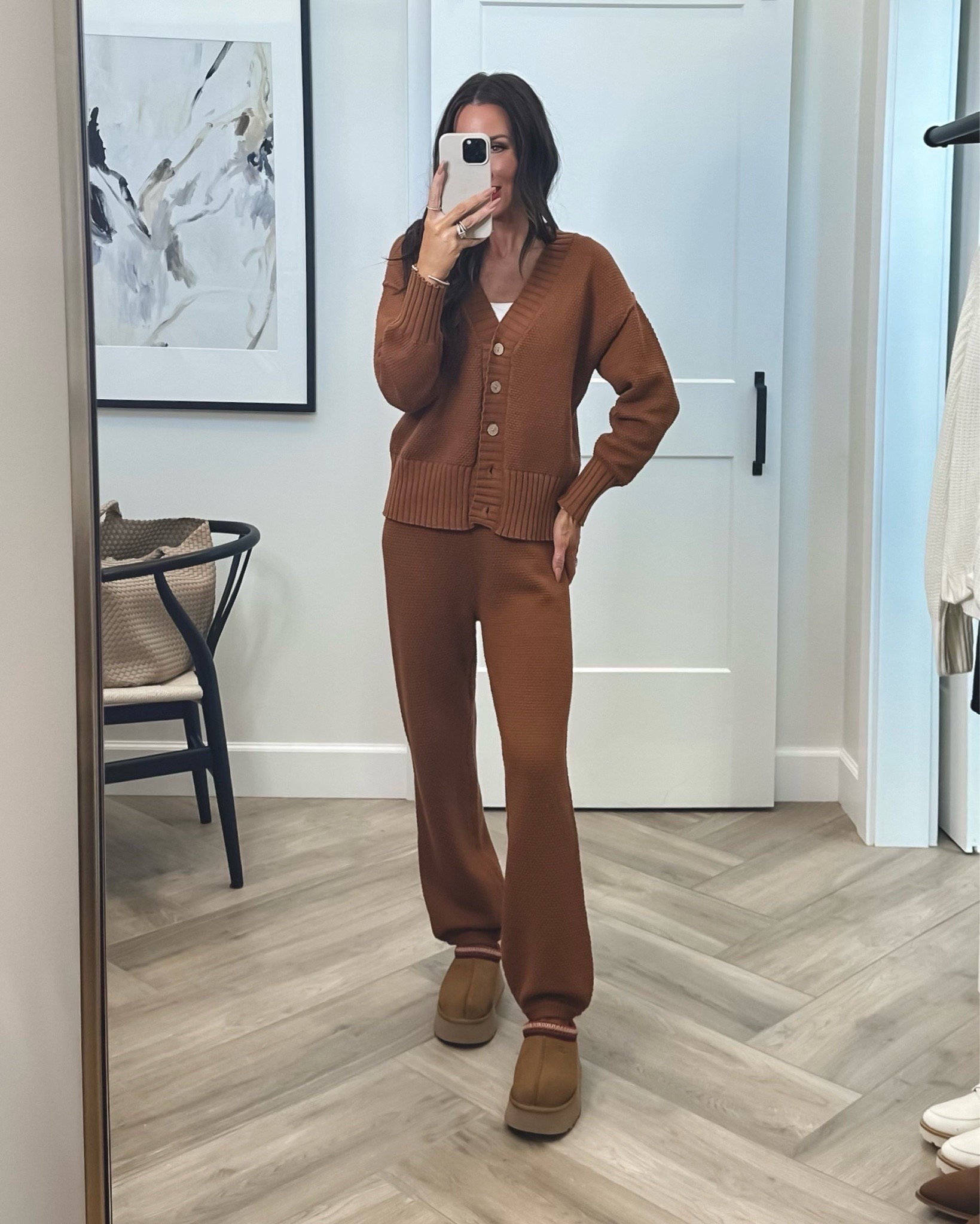 Must have set Amazon, runs tts sz small, color brown 
Must have loungewear this winter season, Uggs tts , Tarte code: Kim

#LTKSeasonal #LTKOver40 #LTKU