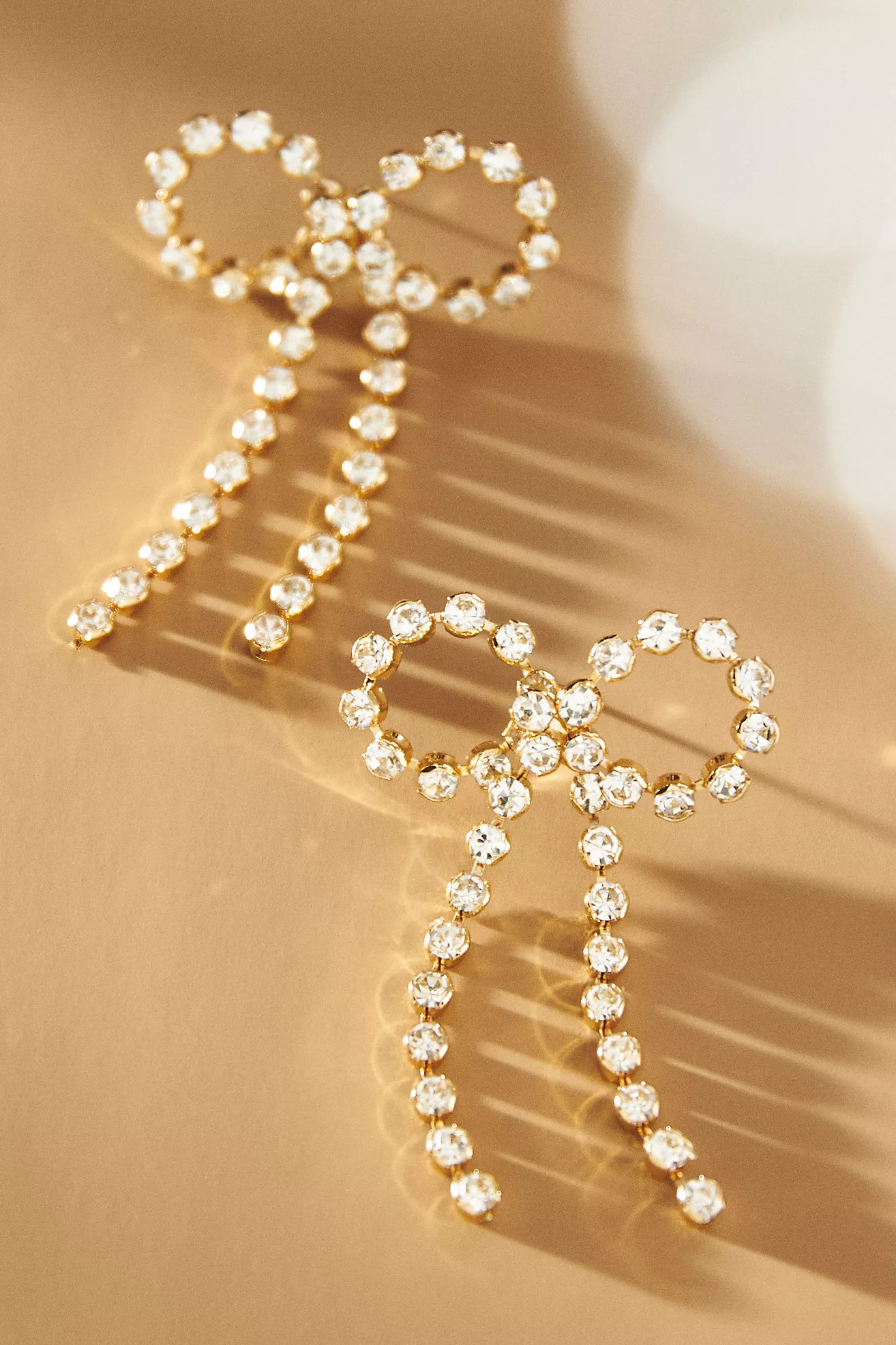 Rhinestone Bow Earrings | Anthropologie (US)