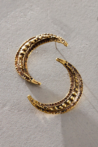 Alkemie Large Crescent Moon Earrings | Free People (Global - UK&FR Excluded)