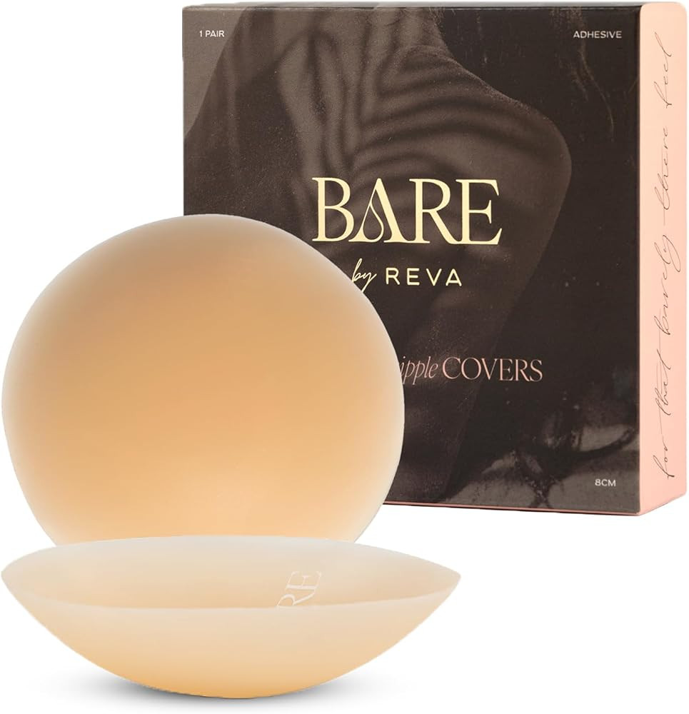 Premium Nipple Covers - Adhesive Silicone Nipple Pasties with Travel Box - Soft Matte Reusable St... | Amazon (US)