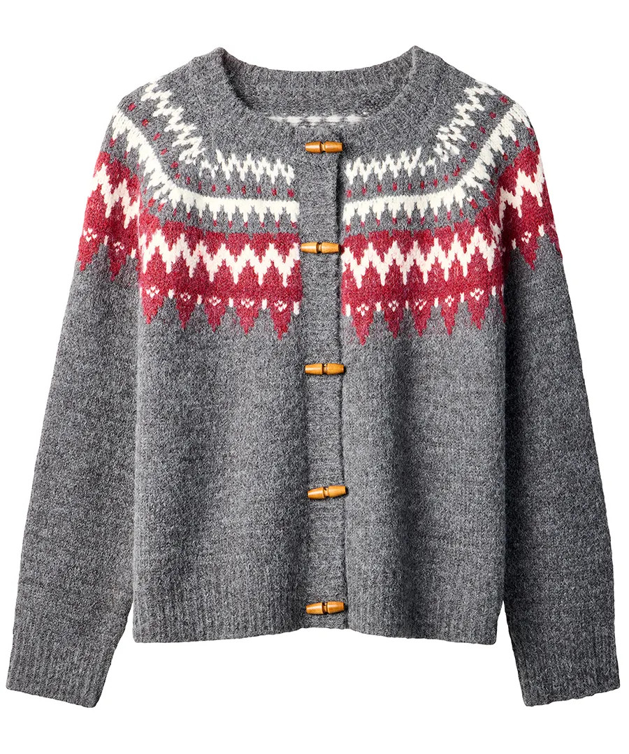 Cosy Up Fairisle Toggle Cardigan | Joe Browns