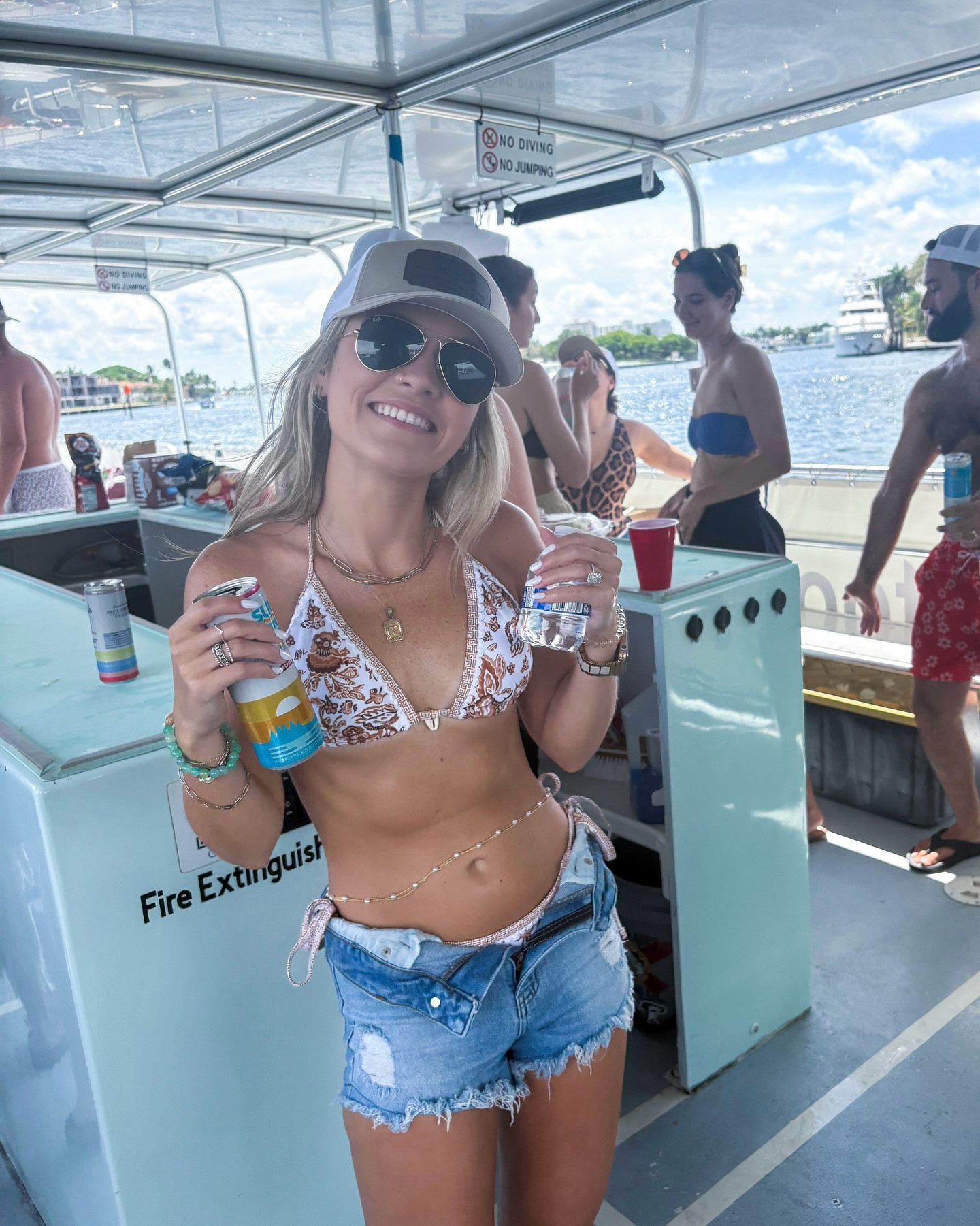 Birthday boat! Wearing a size small suit and got these hats custom made from Amazon! 

#LTKSwim #LTKPetite #LTKParties
