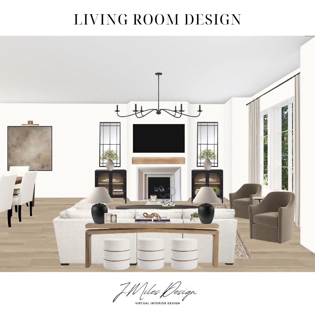 Modern Farmhouse Transitional ✨
A cozy yet refined living room look—neutral layers, clean lines, and just the right mix of modern + timeless touches. From the tailored sofa and sculptural chairs to the warm wood accents and sleek black details, this design is all about balance.

Shop the look and bring this inviting, elevated style into your own home 🏡🤍

#LivingRoomInspo #TransitionalStyle #ModernFarmhouse #NeutralHomeDecor #HomeDesignGoals #LTKHome #LTKLivingRoom

#LTKHome #LTKSaleAlert