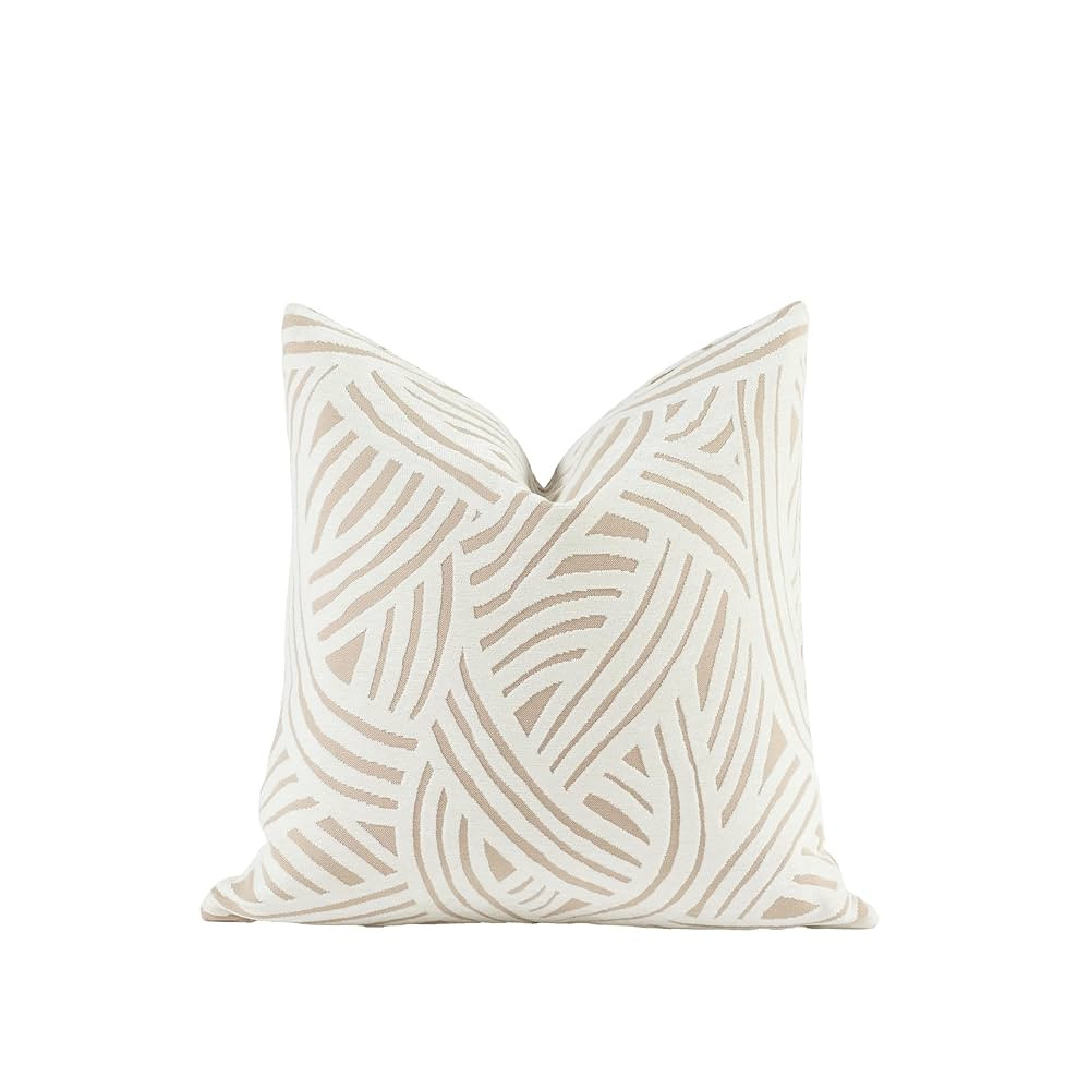 Croker Horse 2025 New 22x22'' inches Throw Pillow Cushion Covers - Paradise Beige Color Chenille ... | Amazon (US)