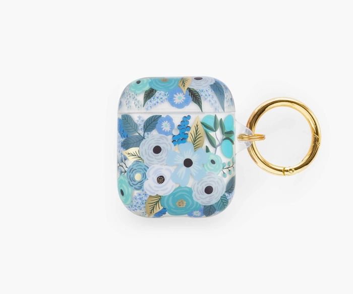 Clear Garden Party Blue AirPods Case | Rifle Paper Co.