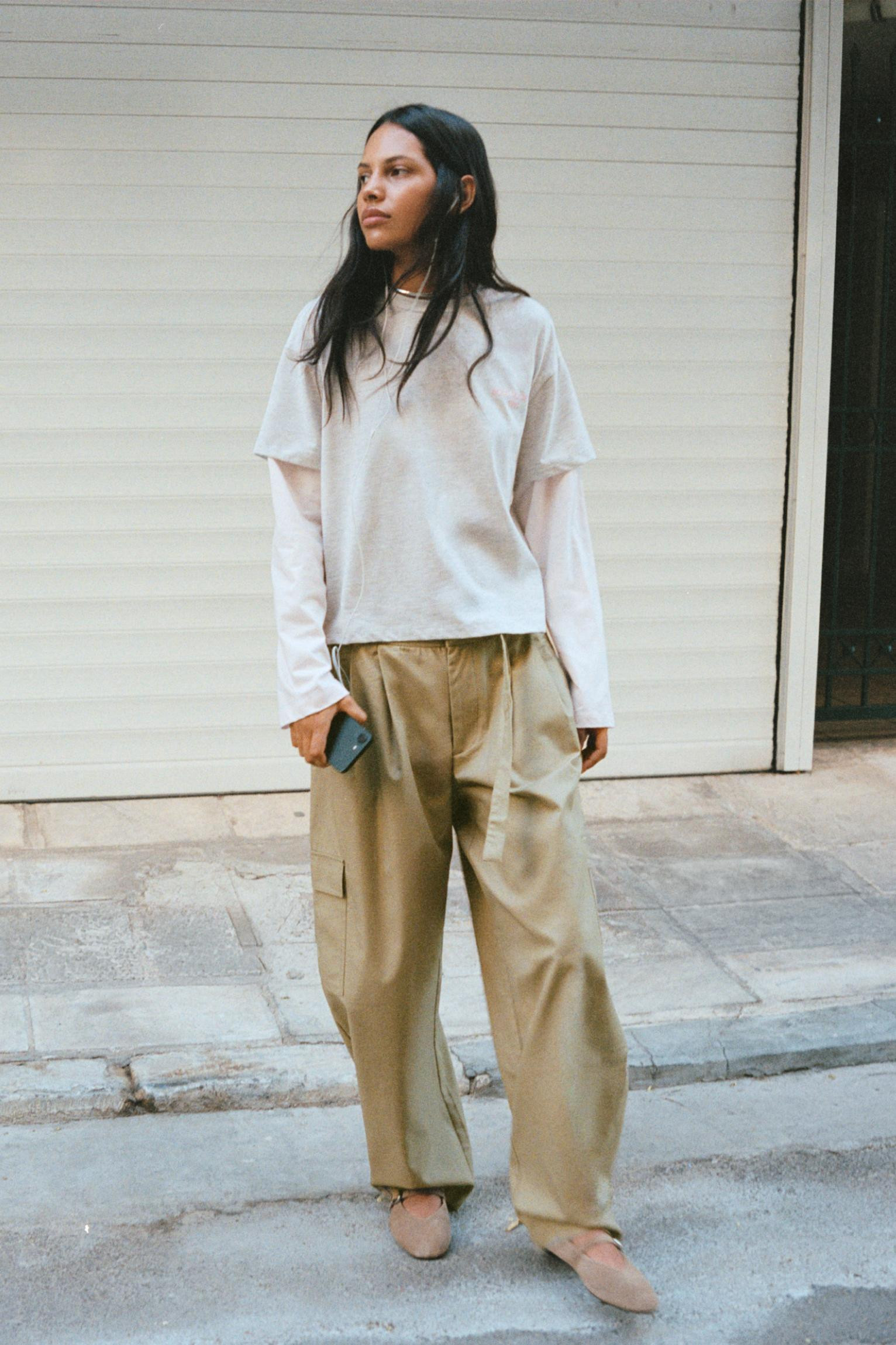 Cargo balloon trousers with belt | PULL and BEAR UK
