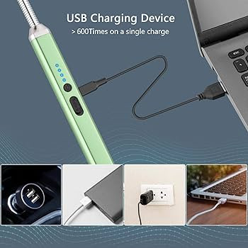 MEIRUBY Lighter Electric Candle Lighter Birthday Women's Day Gifts for Women Mom Wife Men, Long E... | Amazon (US)