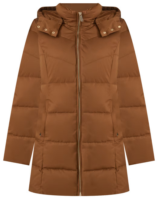 Women's Hooded Faux-Fur-Lined Midi Puffer Coat | Macy's