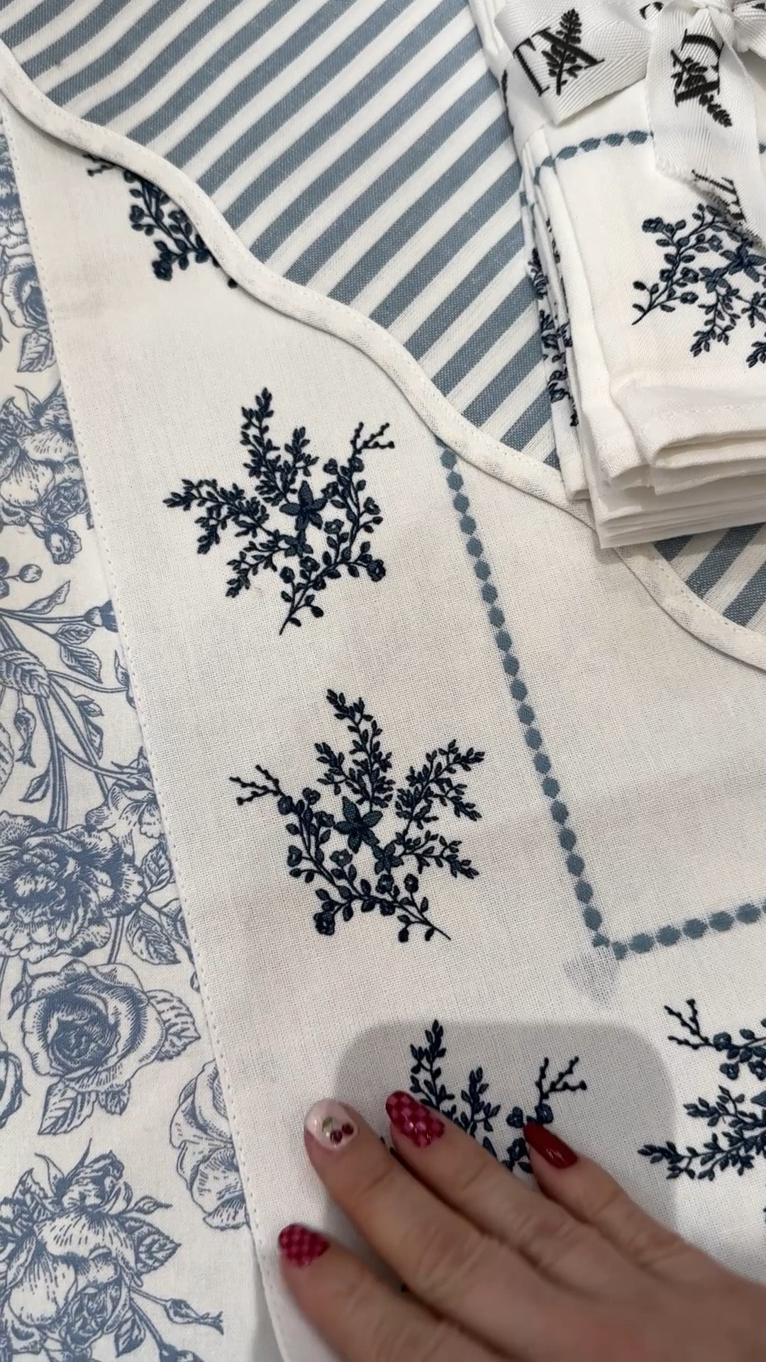 Obsessed with this patriotic table set 🇺🇸 Table runner, placemats & cloth napkins from My Texas House—perfect for easy hosting and a festive 4th of July table. 

#LTKHome #LTKSeasonal