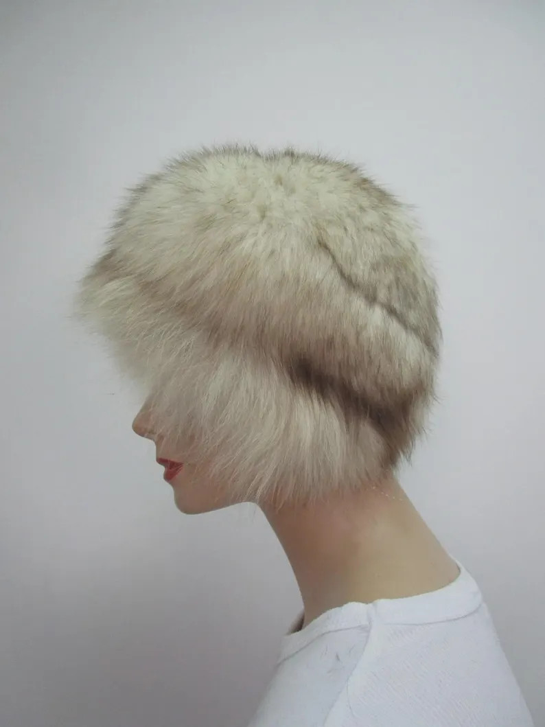 Women's Sz 22" Norwegian Fox Fur Hat MINT+ - Etsy | Etsy (US)