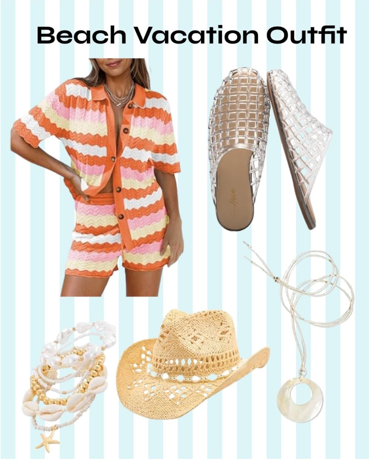 cute summer outfit inspo perfect for a beach vacation!