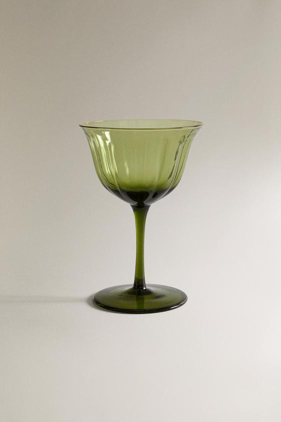 CHRISTMAS WINE GLASS WITH A RAISED DESIGN | Zara US