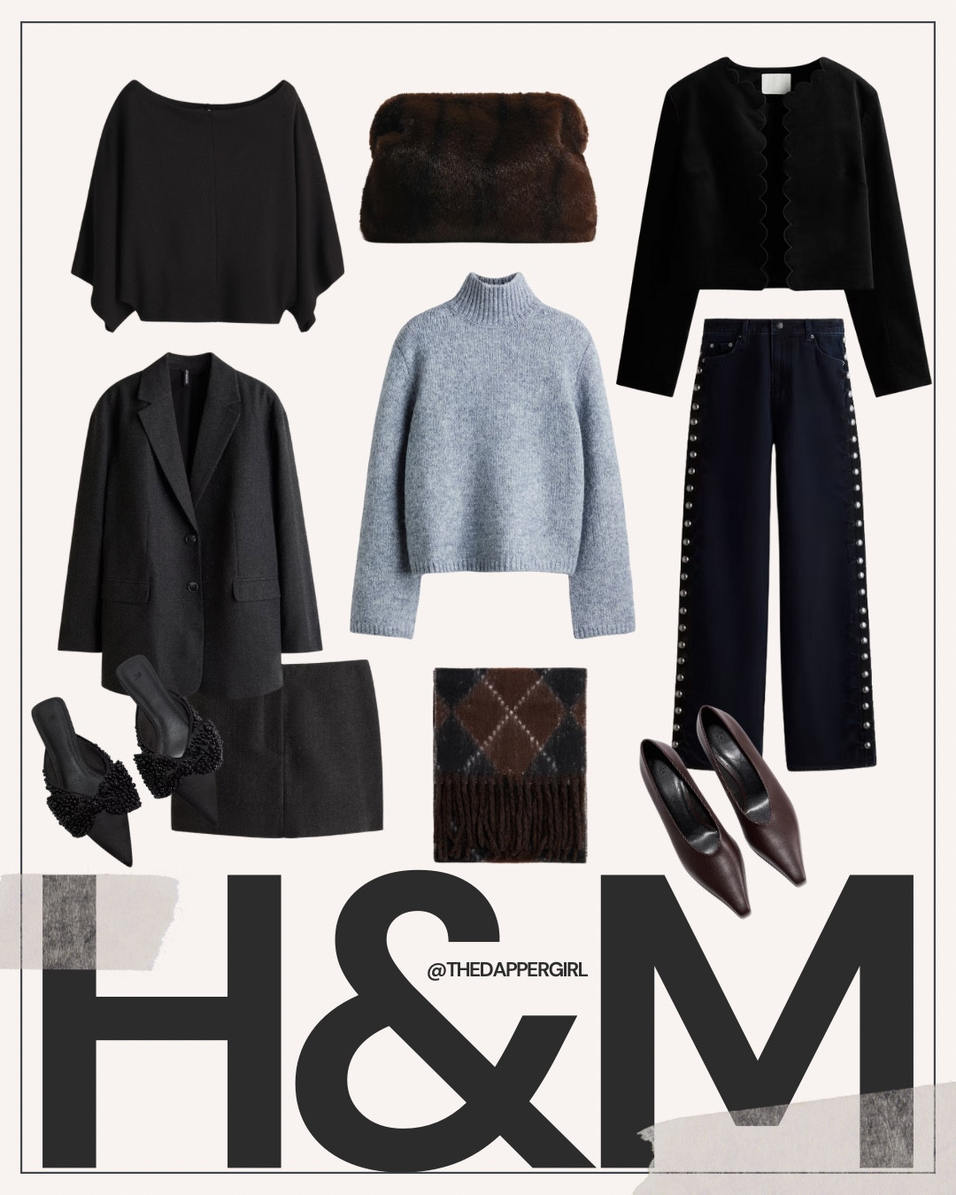 Loving these new arrivals from H&M! Sale tonight 20% off. #Jeans #RollDownSweater #AffordableSweater #SlingbackHeels #Brownplaidscarf 

#LTKSaleAlert #LTKFindsUnder50 #LTKSeasonal