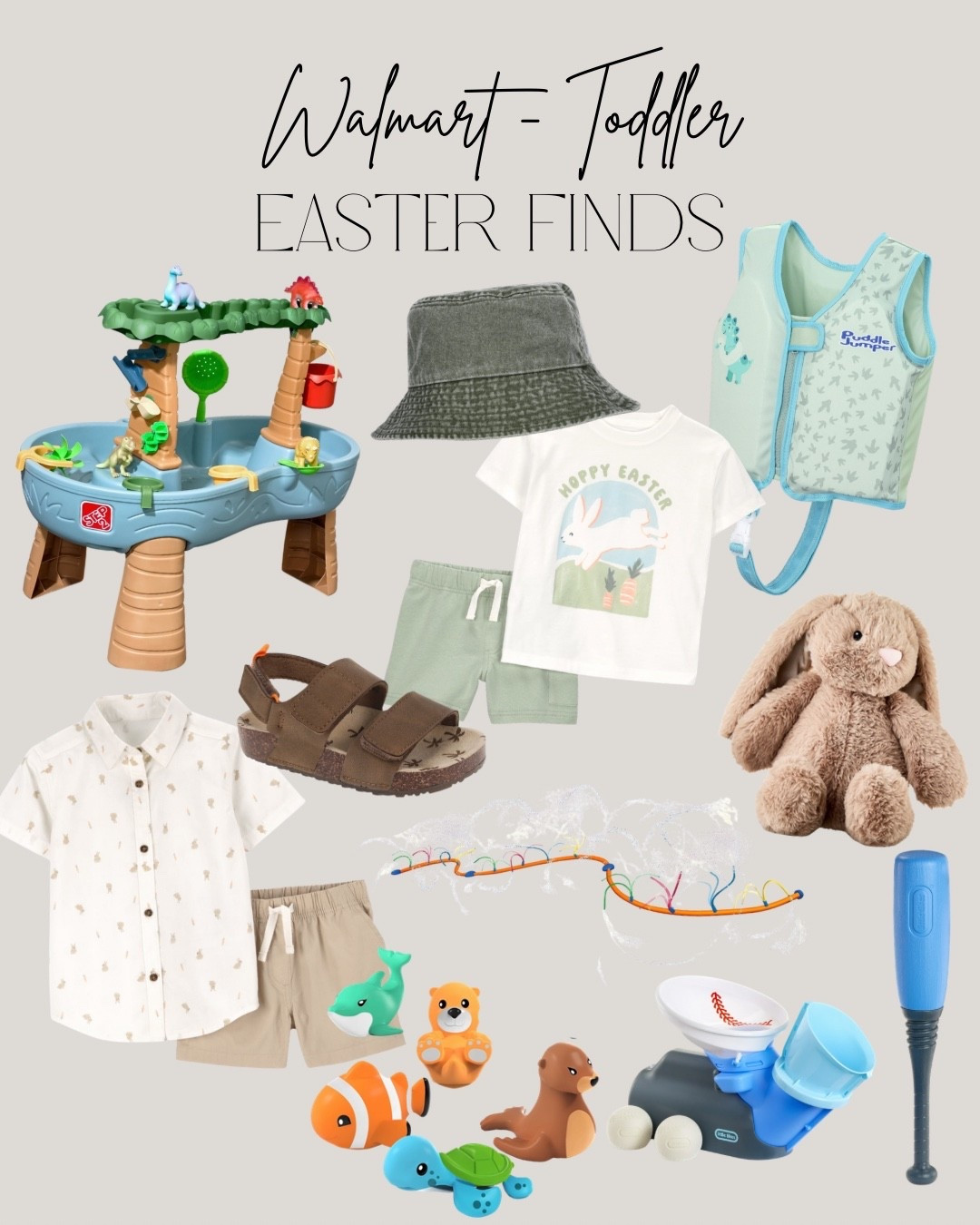 Toddler Easter finds from Walmart that are cute, useful, and actually affordable 🐣
Mix of basket fillers, spring outfits, outdoor toys, and a few bigger surprises.

If you’re building a toddler basket, this is the kind of combo I love:
• something to wear
• something to play with
• something for outside
• one cozy or comfort item

These would also be perfect for spring birthdays, warm weather prep, or grandparents to gift. I linked everything so you can build a basket fast without overthinking it.

Follow for more realistic mom finds, seasonal gift ideas, and easy shopping lists.

#LTKSeasonal #LTKSwim #LTKKids