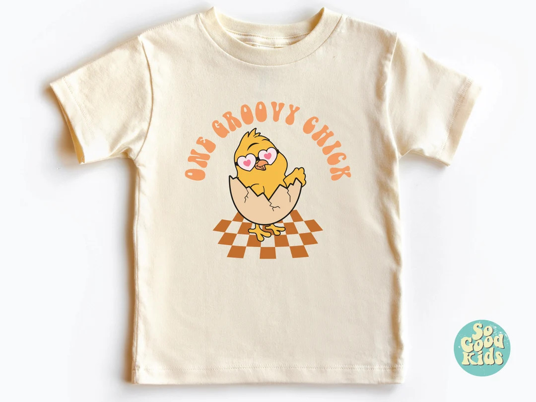 One Groovy Chick Shirt Toddler Shirt Easter Day Shirt Bunny - Etsy | Etsy (US)