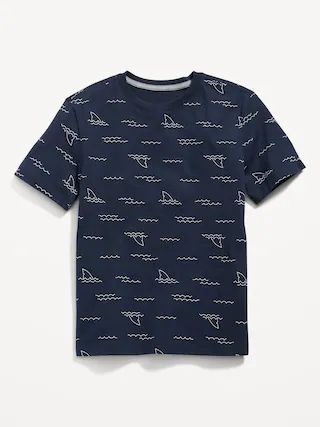 Softest Printed Crew-Neck T-Shirt for Boys | Old Navy (US)