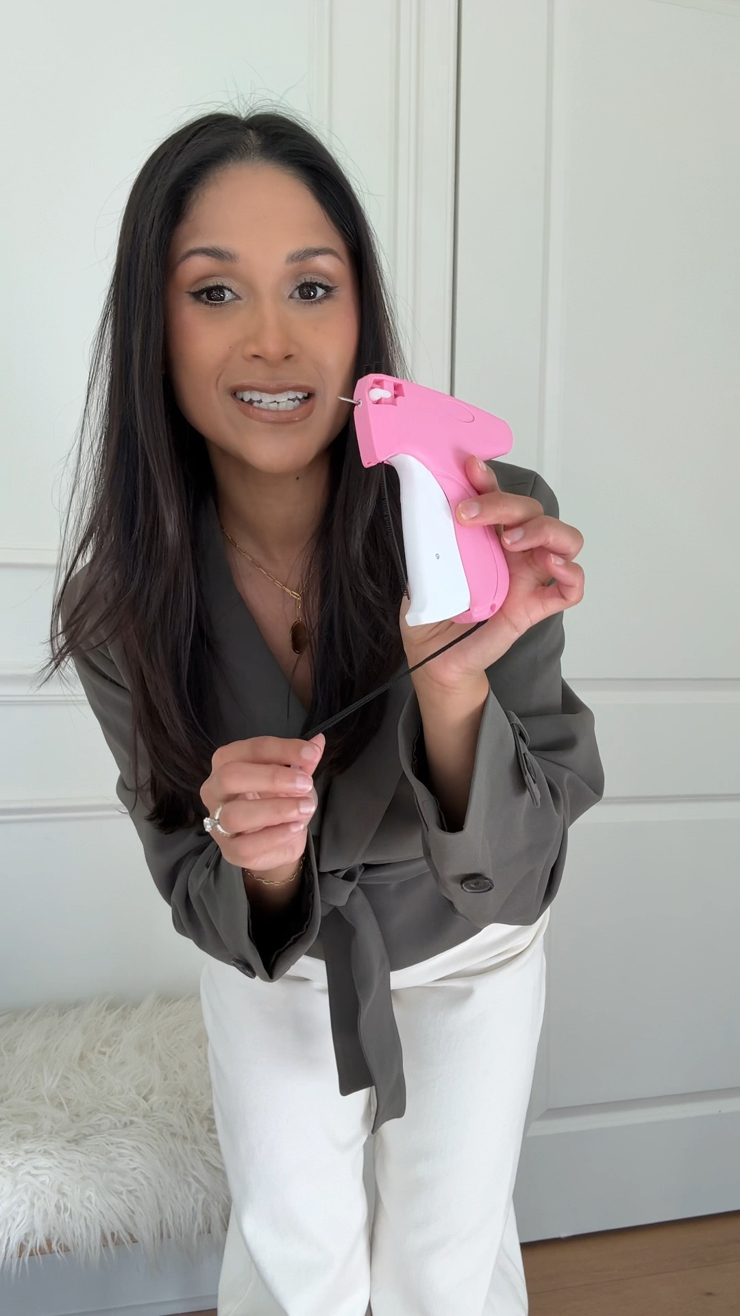 This stitch tool is such a fashion live saver! I use it for all kinds of things! Also,  my whole outfit is on sale!
#stitchgun

#LTKGiftGuide #LTKSaleAlert #LTKCyberWeek