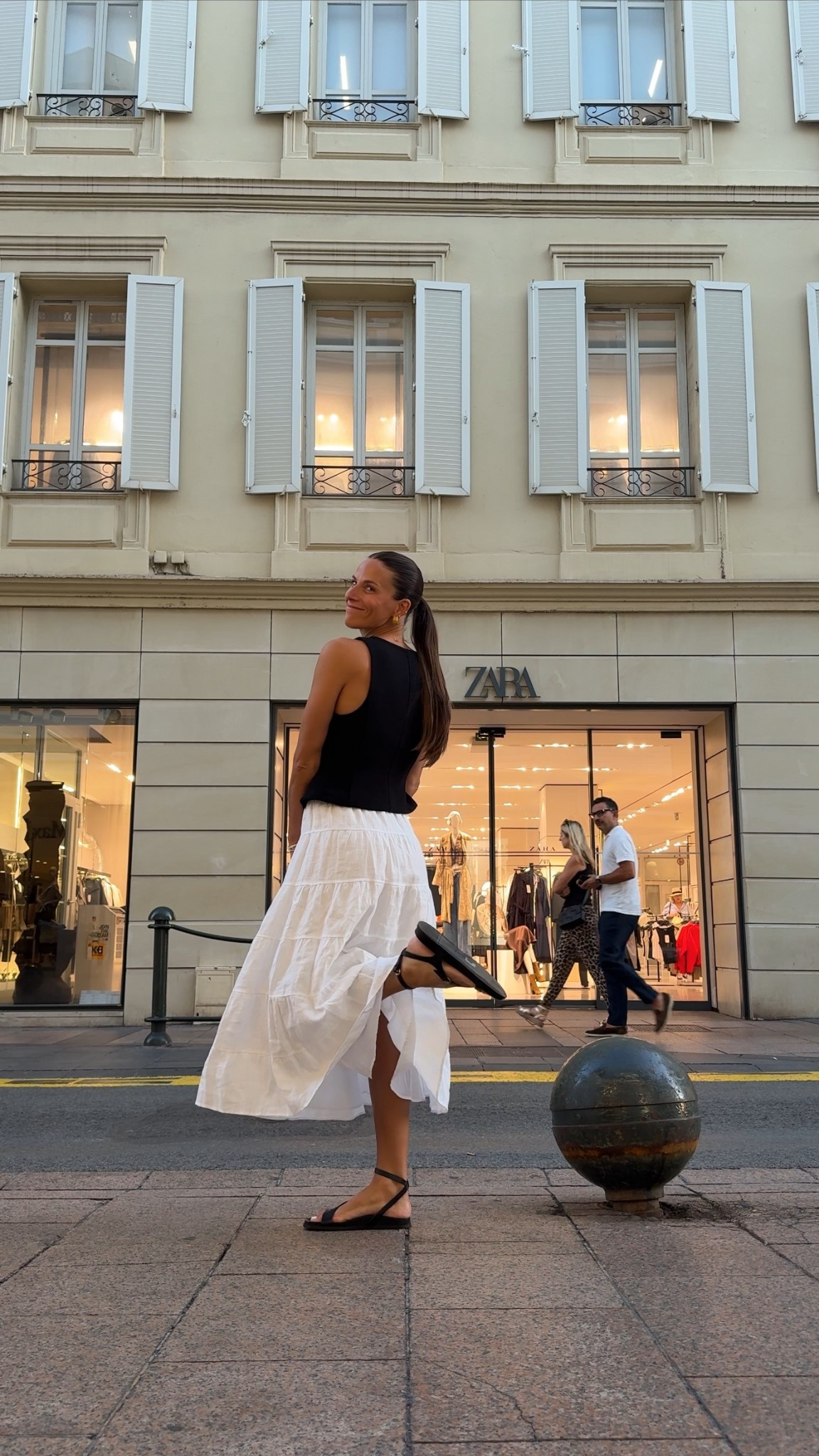 European summer ootd 
Shoes are dolce vita wedge sandal but linked similar 