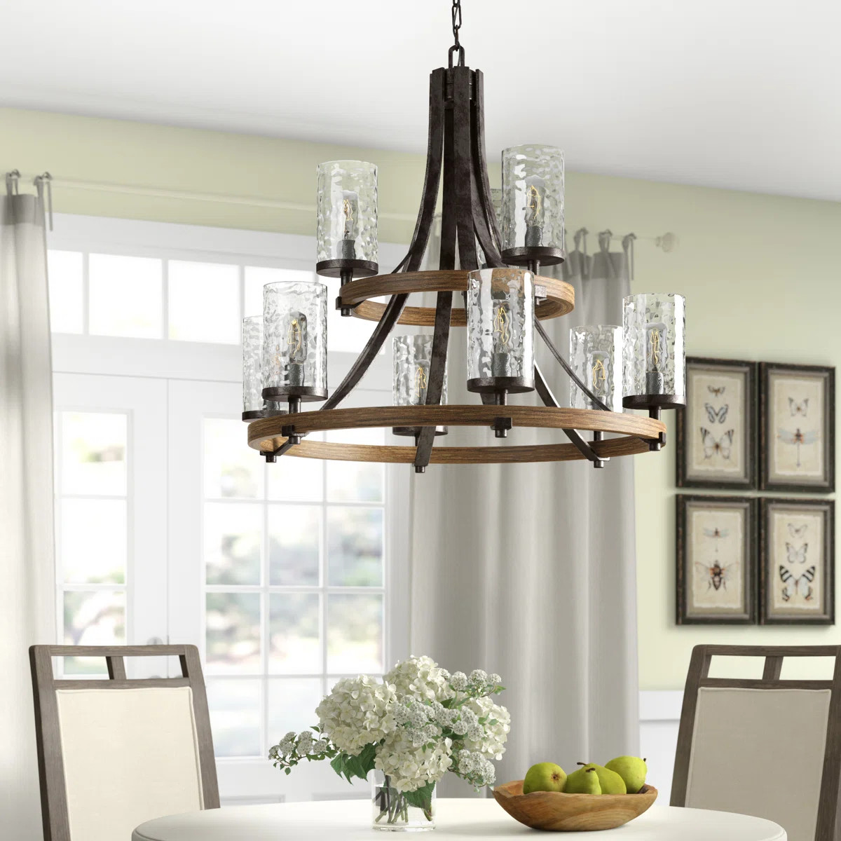 9-Light Dimmable Tiered Chandelier | Wayfair North America