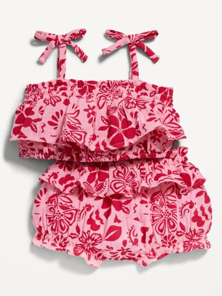 Cami Tie-Knot Ruffled Top and Bloomer Shorts Set for Baby | Old Navy (US)