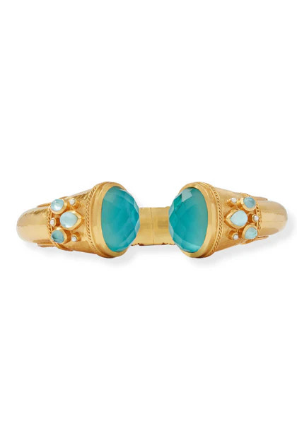 Julie Vos Canes Bahamian Blue Cuff Bracelet | The Willow Tree