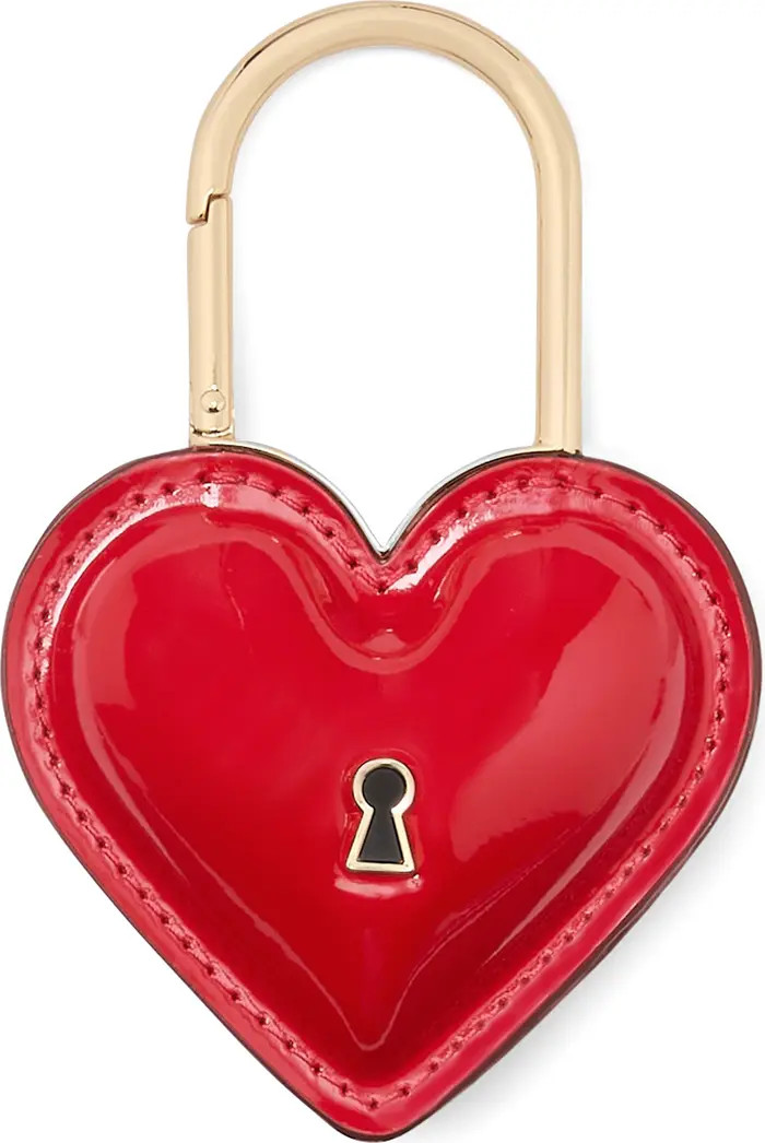 key to my heart patent leather bag charm | Nordstrom