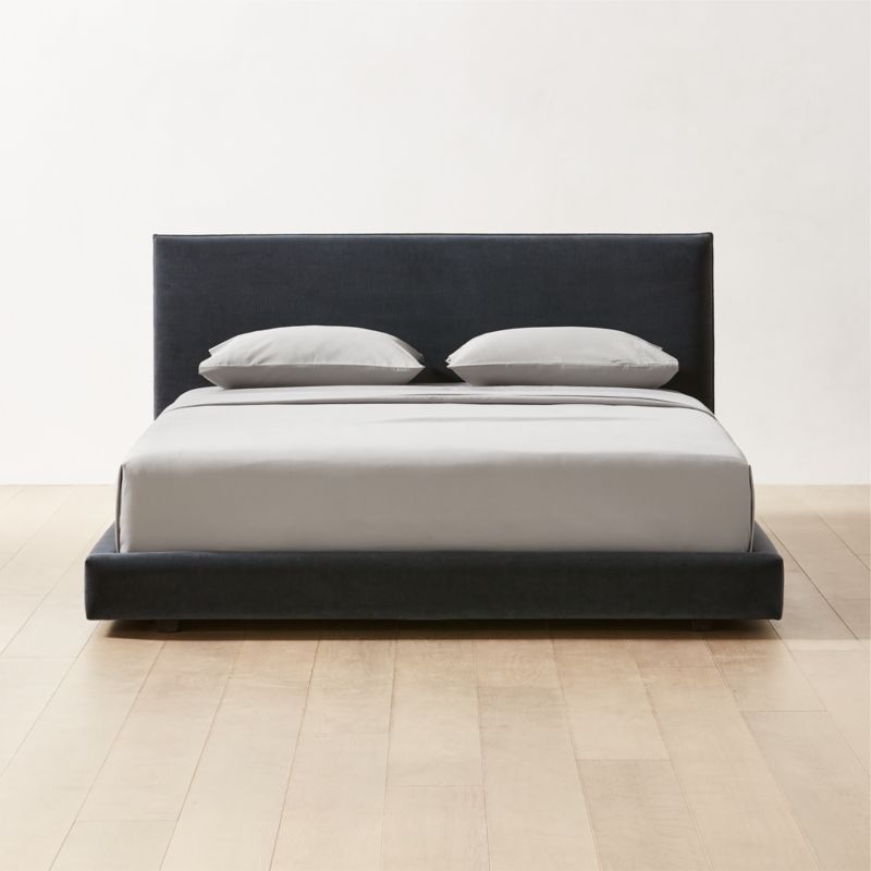 Façade Shadow Velvet Bed | CB2 | CB2