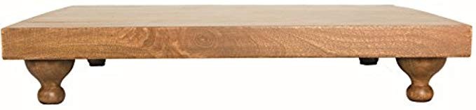 Heritage Lace Farmhouse 18"X3"X14" Wood Footed Serving Board | Amazon (US)