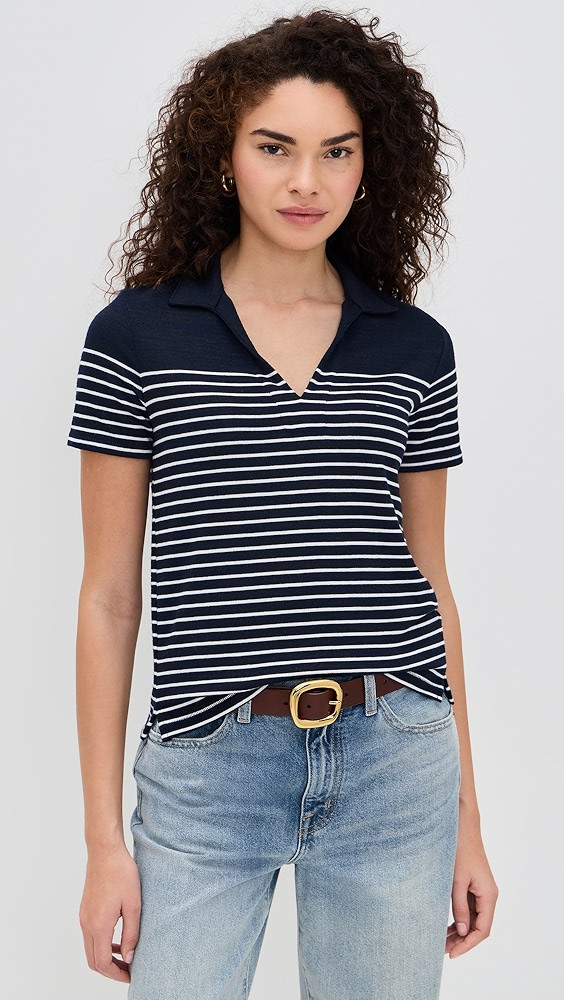 rag & bone The Knit Stripe Polo | Shopbop | Shopbop