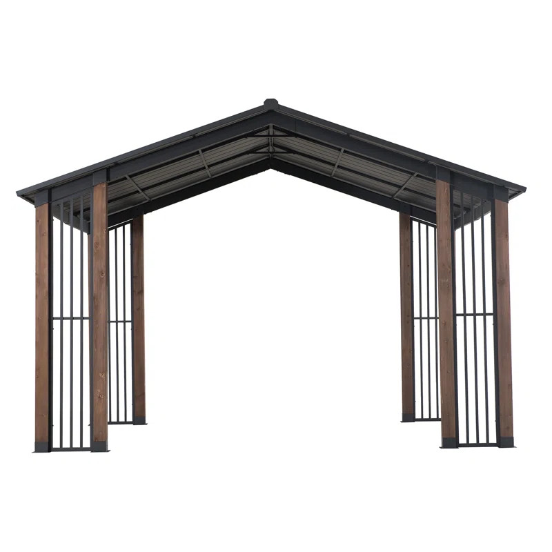 Clint 13 Ft. W x 11 Ft. D Solid Wood Patio Gazebo | Wayfair North America