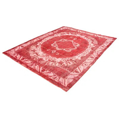 One-of-a-Kind Cebastian Hand-Knotted 1990s 9'7" x 12'7" Wool Area Rug in Red | Wayfair North America
