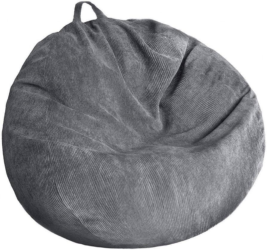 Stuffed Animal Storage Bean Bag Chair Cover (No Filler) Washable Ultra Soft Corduroy Bean Bag Cov... | Amazon (US)