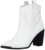 Steve Madden Women's ZORA Fashion Boot, White Leather, 9 M US | Amazon (US)