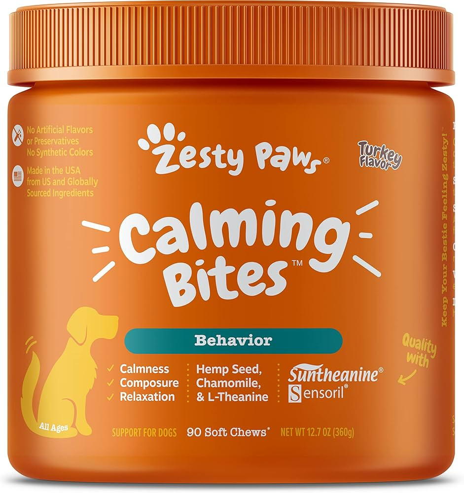 Zesty Paws Calming Chews for Dogs Composure & Relaxation for Everyday Stress & Separation Turkey ... | Amazon (US)
