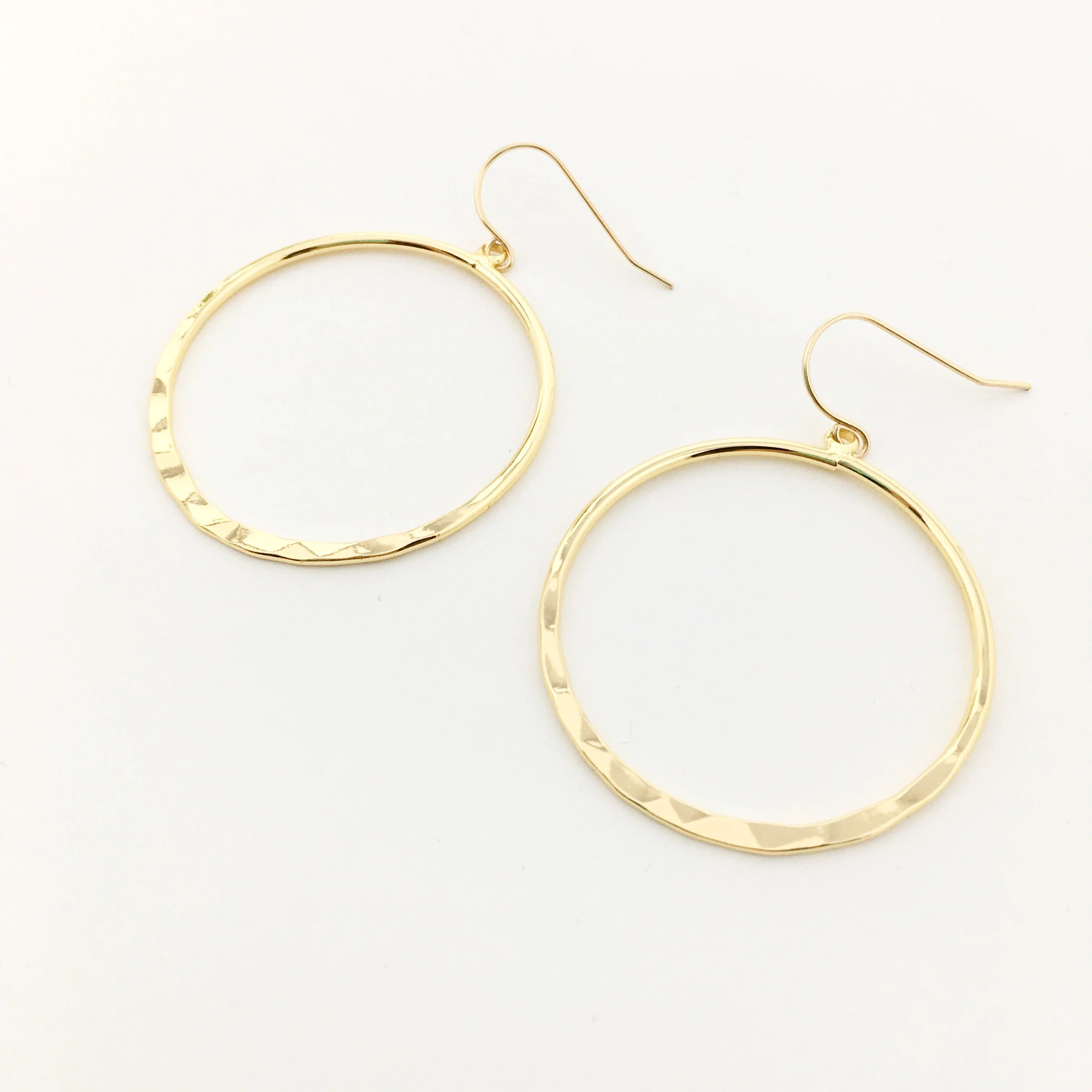 Gigi Hammered Hoop Earrings | MTT Collective