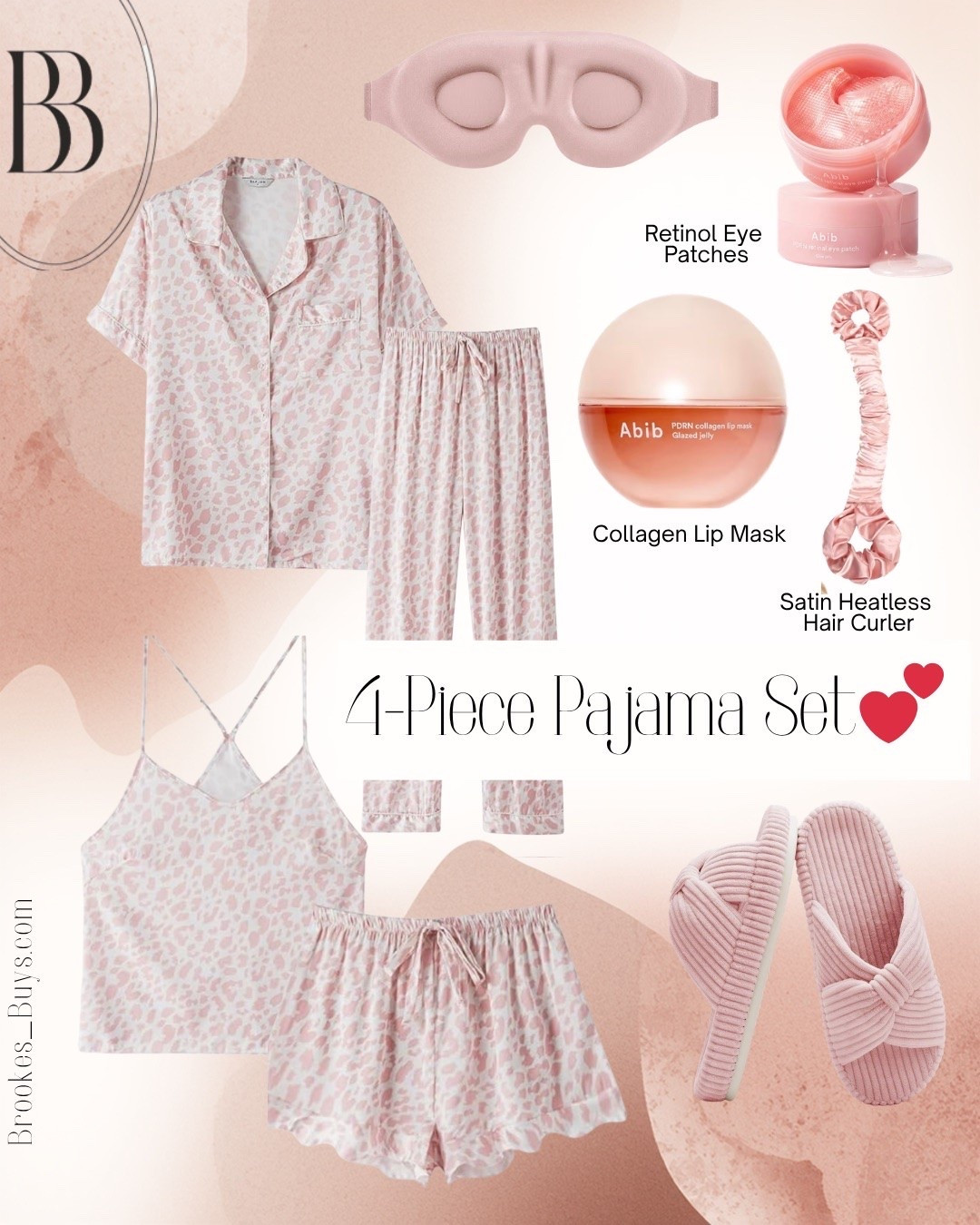 Spoil yourself with this soft adorable 4 piece set.

#LTKdayinmylife #LTKBeauty #LTKU