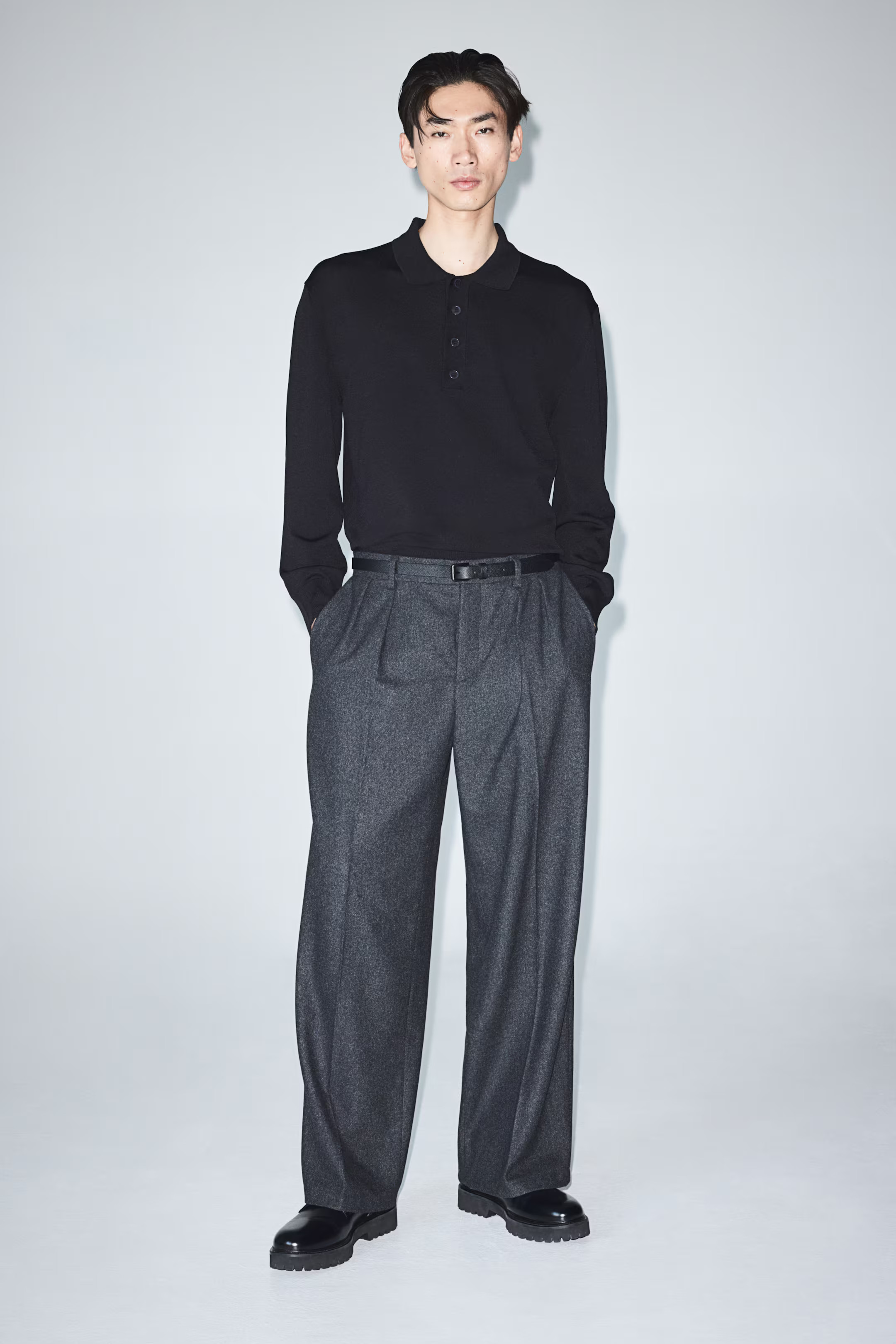 Regular Fit Fine-Knit Polo Shirt | H&M (US + CA)