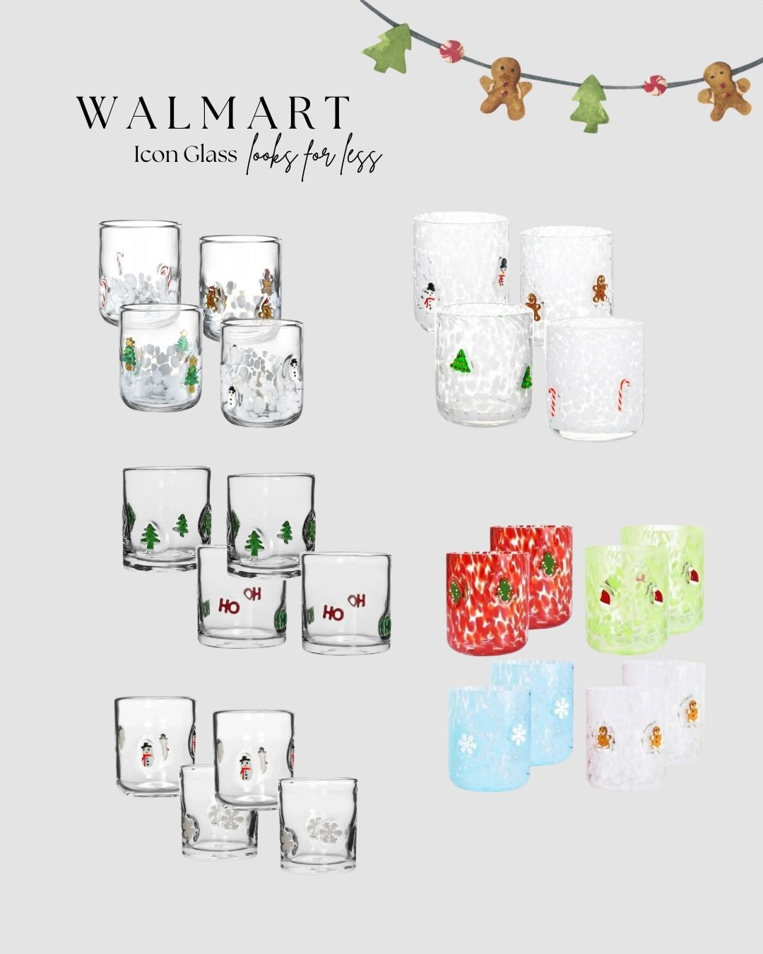 The popular Christmas icon glasses have arrived at Walmart! Get them before they’re gone! These looks for less do not disappoint ♥️🎄🎅🏼

#LTKHome #LTKHoliday #LTKSeasonal
