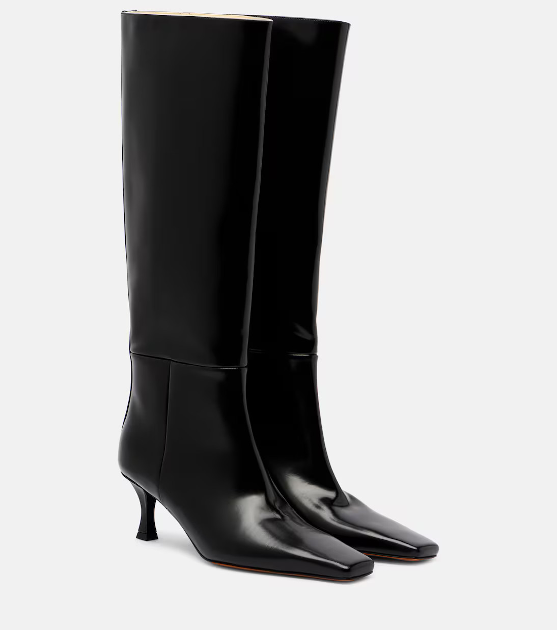 Leather knee-high boots | Mytheresa (UK)