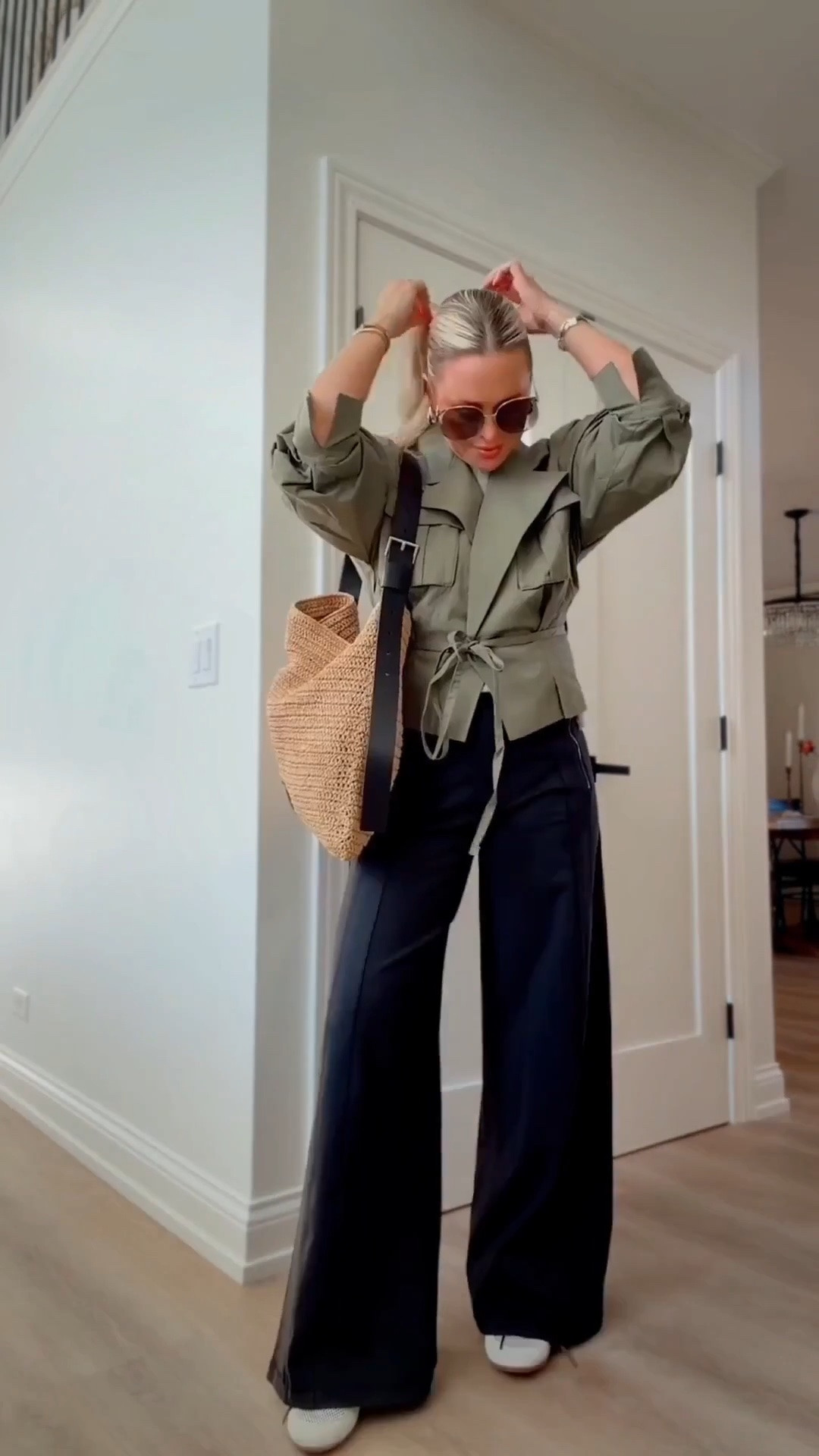 Back in stock! 
Styling the viral Lululemon pants 🤍 I wanted to show how to elevate them for sneakers and even work. So versatile… I wear them nonstop. They come in 5 colors and are finally back in stock.

I paired them with mesh sneakers or trending jelly ballet flats for an easy polished look. Wearing a medium in the pants but wish I did a small. Jacket is an XS, size down.

Such a bestseller for a reason ✨

Spring break. Spring jacket. Jacket. Outerwear. Work outfit. Summer outfit.

#LTKSeasonal #LTKSaleAlert #LTKootd