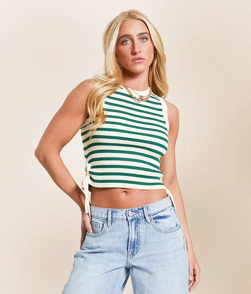 Striped Knit Tank Top | Buckle
