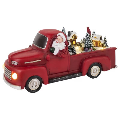 Mr. Christmas Animated LED Nostalgic Vintage Red Truck Musical Christmas Decoration - 10.5" - Whi... | Target