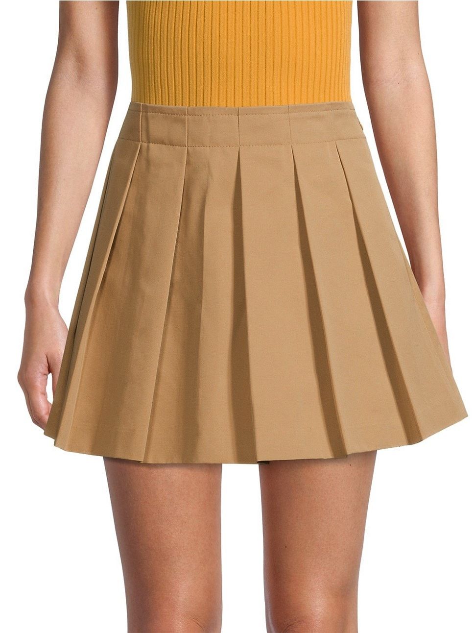 Cotton Pleated Miniskirt | Saks Fifth Avenue