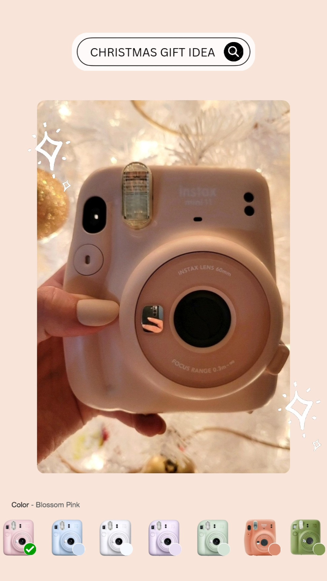 Fujifilm Instax Mini 11 Camera (also linked the 12) - Christmas is COMING & poloriaids make the PERFECT gifts for all & any ages! This camera comes in sooo many cute colors BUT I love the terracotta orange.. it's similar to coral (which is my favorite color 😍) definitely on my christmas list 🤪 Remember get a price drop notification if you heart a post/save a product 😉 

✨️ P.S. if you follow, like, share, save, or shop my post (either here or @coffee&clearance).. thank you sooo much, I appreciate you! As always thanks sooo much for being here & shopping with me 🥹 

| instax, polaroid, polaroid camera, camera, camera bag, kids camera, gifts, gifts for him, gifts for her, gift guide for her, gifts for mom, gifts for dad, gifts for kids, gifts for teens, gift guide, gifts for wife, gifts for husband, gifts for men, mens gift guide, toys, toys for, toy guide, target gifts, target gifts for kids, target gifts for teens, boyfriend gifts, christmas gifts for, christmas gifts 2024, gift ideas, christmas gifts kids, kids christmas gifts, christmas, holiday, gift card, gift card holder, self care gift card, gift for teachers, holiday outfits, christmas outfits, holiday party outfit, christmas party outfit, white elephant gift, nye dress, new years eve dress, new years eve outfit, new years dress, new years outfit | 

#LTKGiftGuide #LTKSeasonal #LTKHoliday #LTKU #LTKKids #LTKFamily #LTKWatchNow

